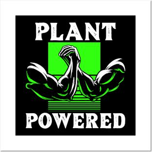 Vegan Fitness Plant Powered Motivation Posters and Art